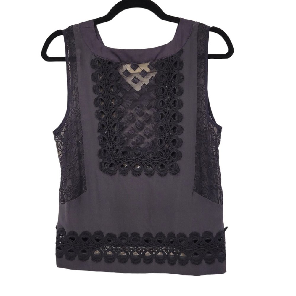 Johnny Was 4LoveAndLiberty Navy Blue Embroidered Sleeveless Top Size XS - Picture 2 of 3